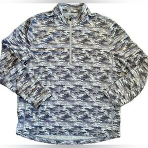 ✨1764 Golf Light Grey Camouflage Quarter-Zip Lightweight Pullover